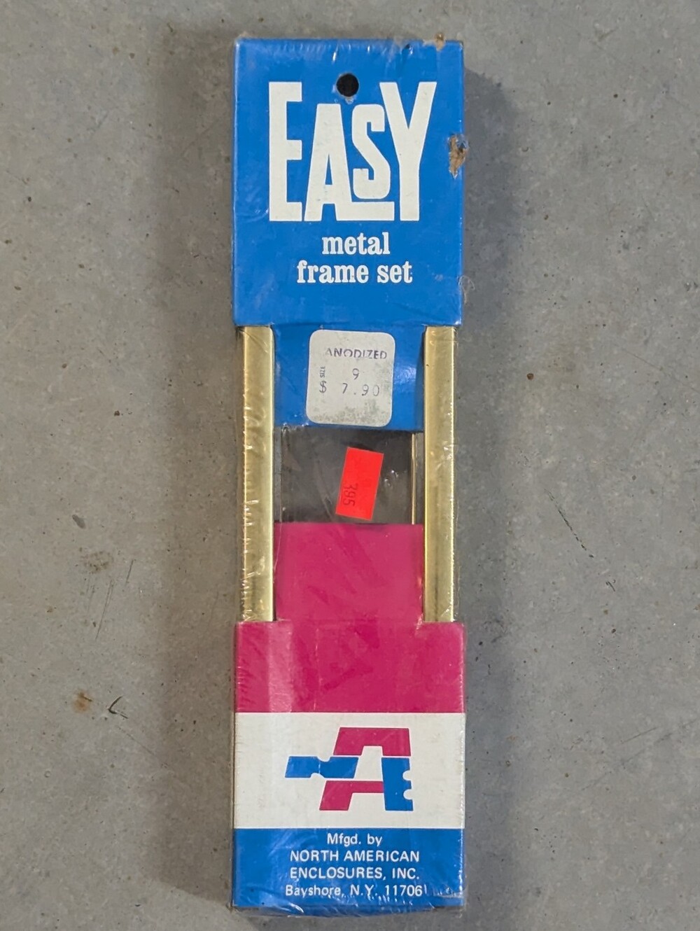 Vintage NIP EASY Metal Frame Set 9" Gold Metal